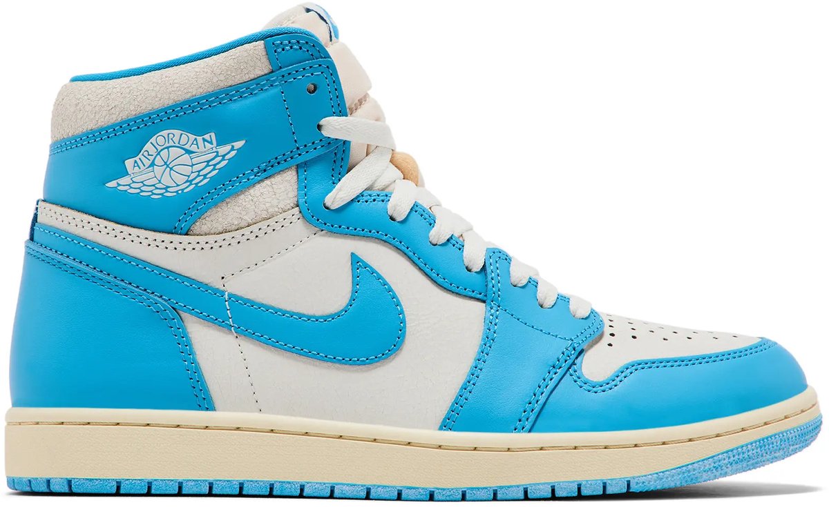 Nike Air Jordan 1 High OG Sneakers Unisex UNC Reimagined Wit