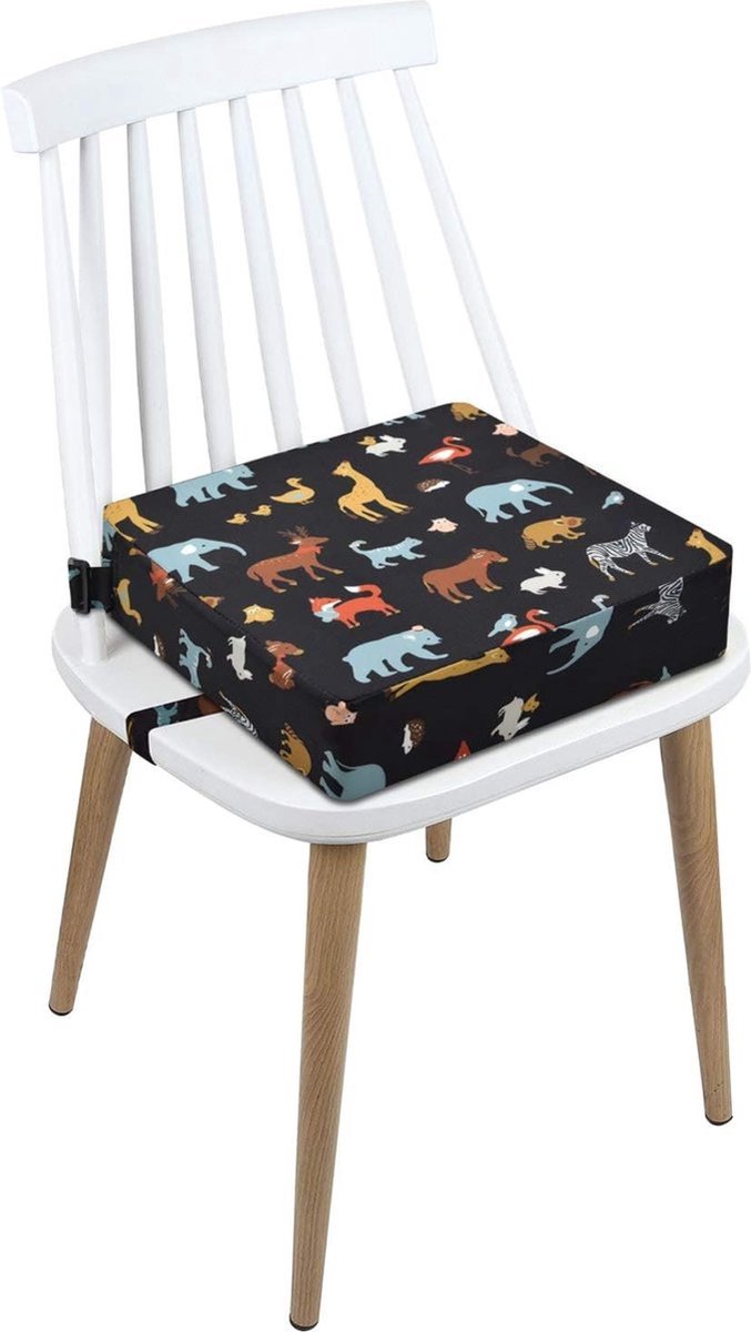 Stoelverhoger Voor Eetkamerstoel - Zitverhoger Voor Kinderen & Volwassenen - Stoelverhogers Voor Eettafel - Memory Foam Verhoogkussen - Booster Seat voor Peuter - Ergonomisch Comfort - Dieren - 8cm Hoog van Apiki — afbeelding 2