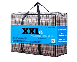 Opbergtas - 70CM - PREMIUM Kwaliteit - Mix kleur - 2 Zipper - Big shopper met rits - Wastas - Turkentas - Vakantie tas - Reistas - Groot