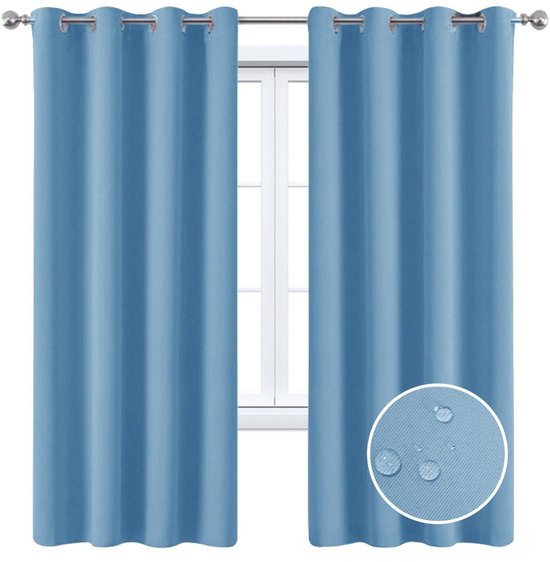 Verduisteringsgordijnen - 2-delig - Warmte-isolatie - Ondoorzichtig - Met gaaspanelen - Verduisterend - UV-bescherming - Slaapkamer/woonkamer interieurdecoratie - Zonder stang - 160*132cm-Stijl 13