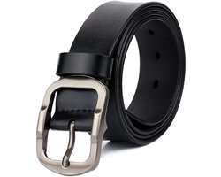 Riem Heren - Herenriem - 120 CM - Hoogwaardige Riem - Premium Broekriem - Broekriem - Luxe Riemen Heren - Jeans Broekriem - Cadeau man - Zwart
