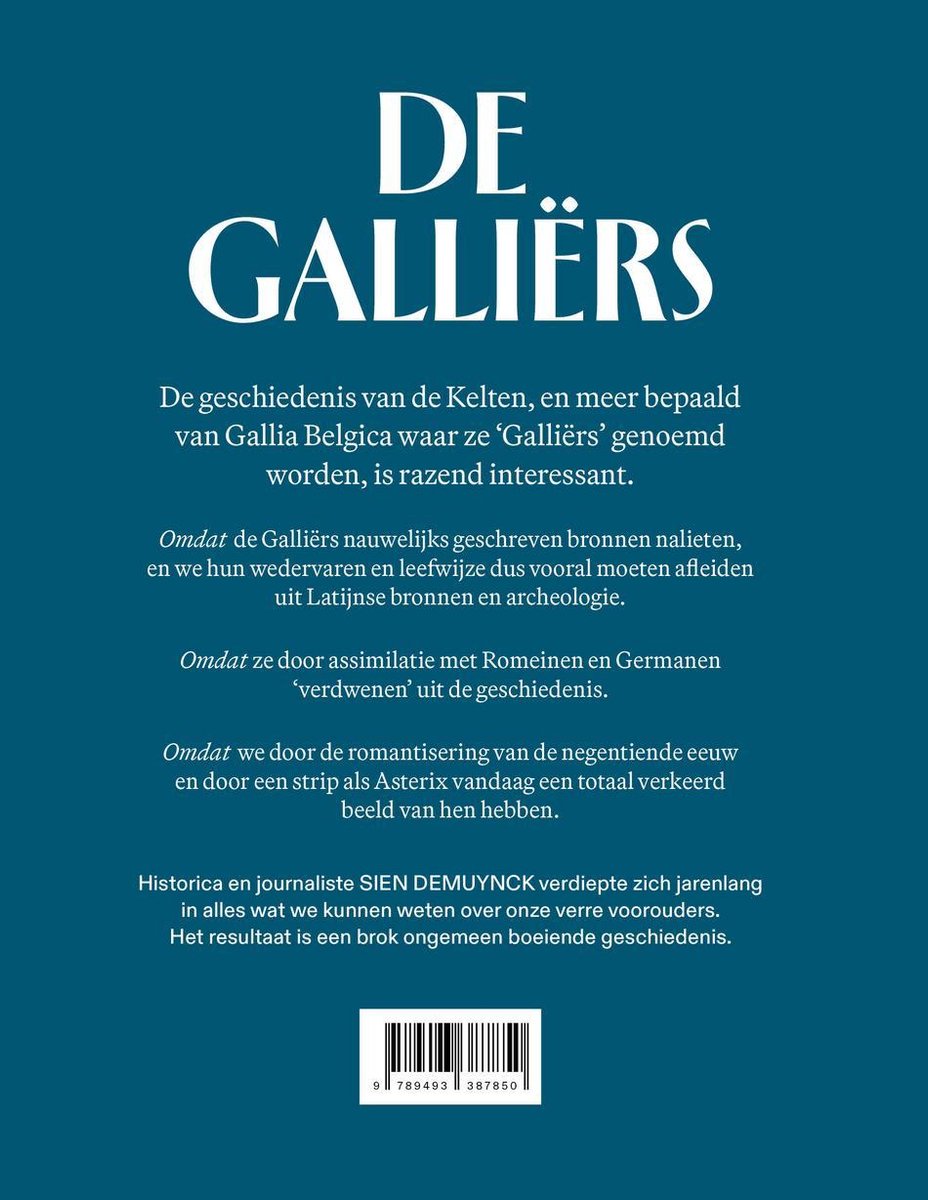 De Galliërs - back cover