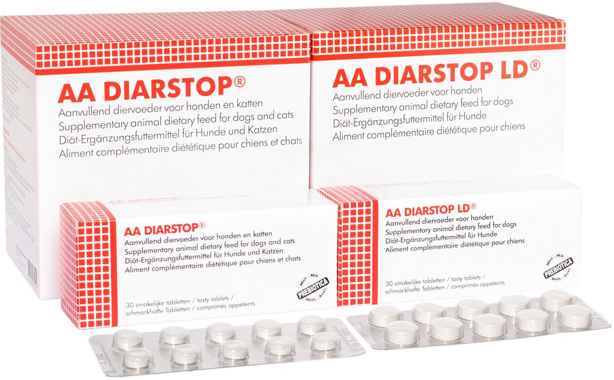 AA Diarstop Large Dog - 10 tabletten