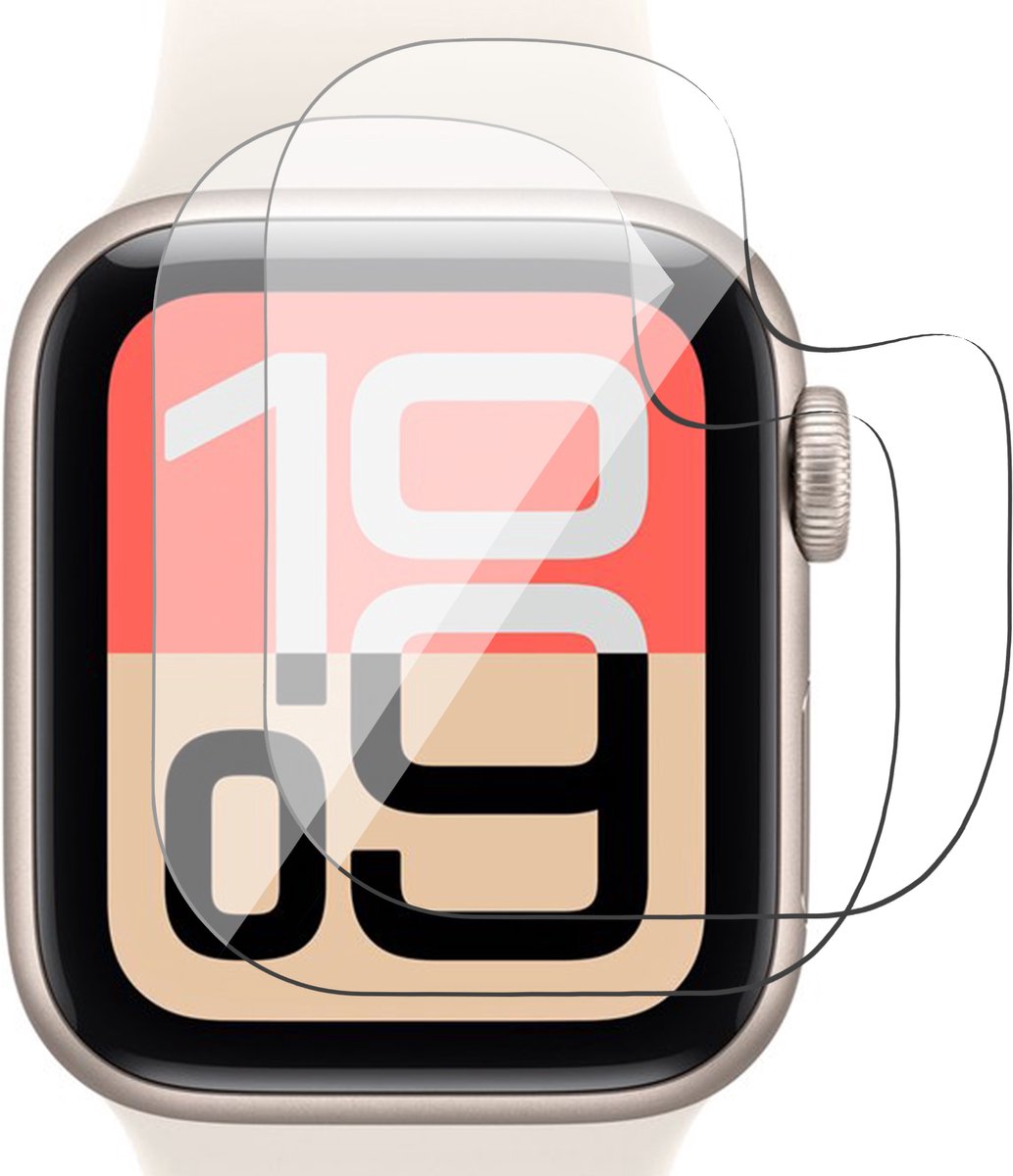 Screenprotector geschikt voor Apple Watch SE 3/2/1 40mm - 2x FlexGuard Screen Protector