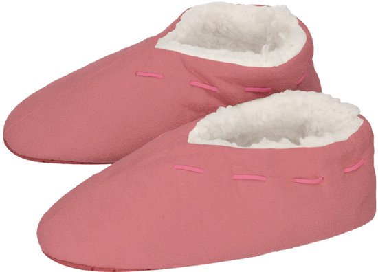 ATTREZZO® Pantoffels Dames - Spaanse Sloffen - Maat 38/39 - Roze - Heerlijk warm!