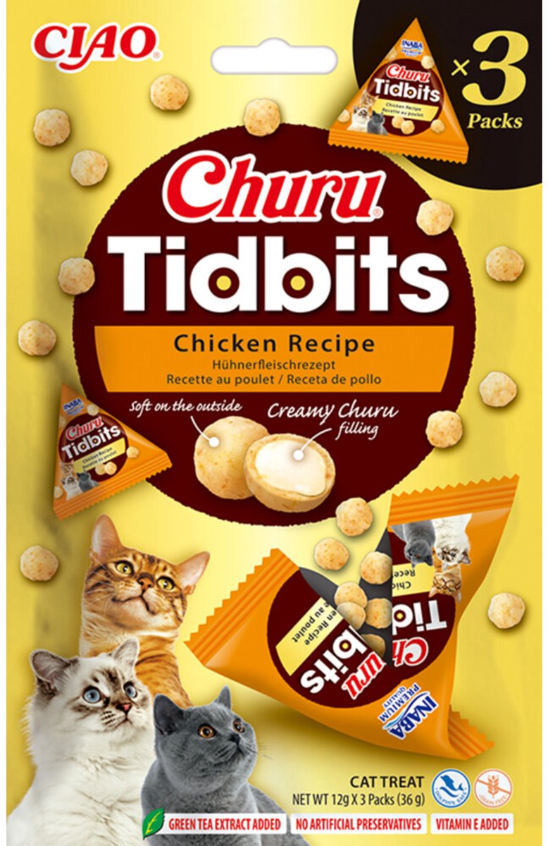 Ciao Kattensnack Churu Luxury Chicken - 3 x 12 gr