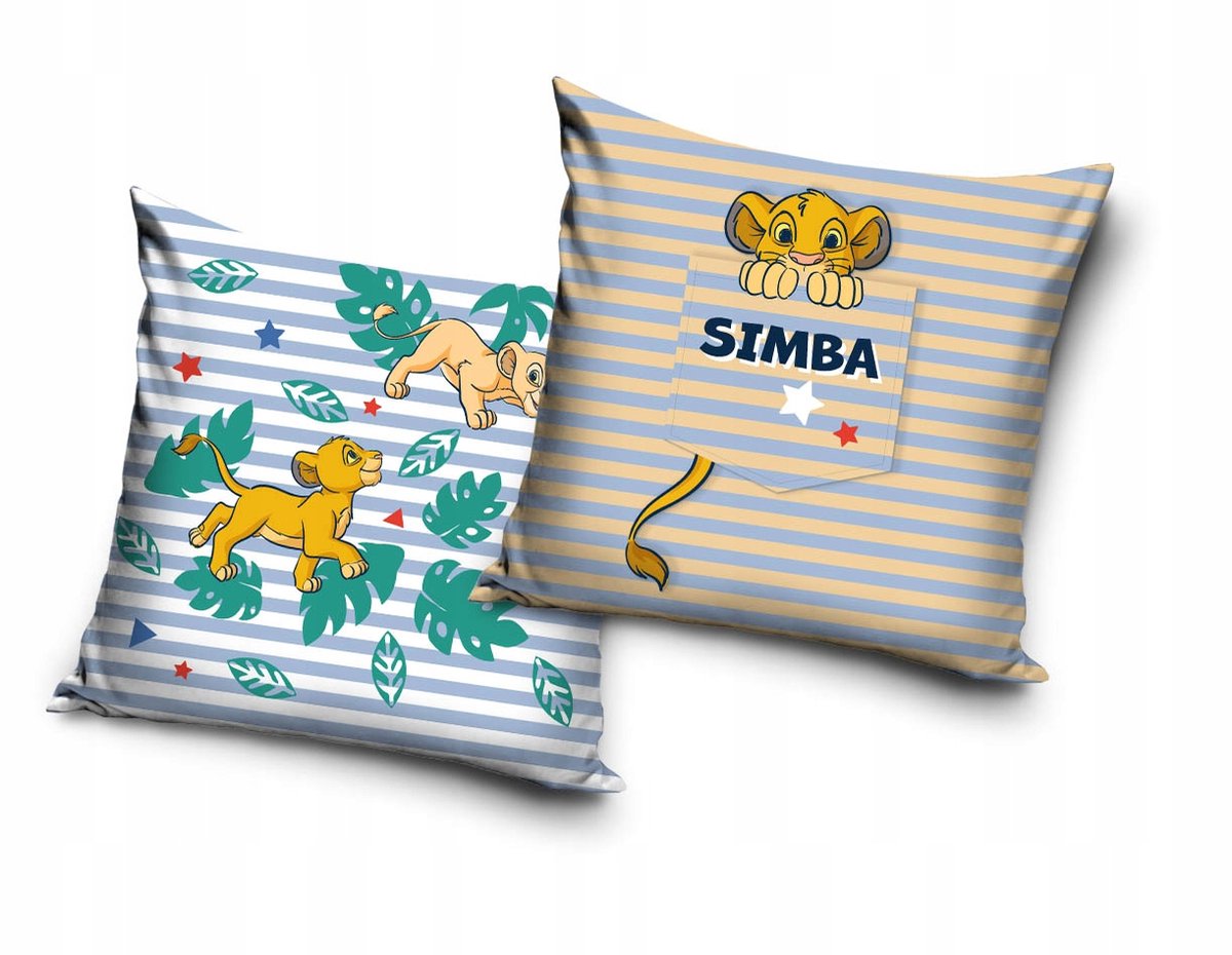 Dekoratieve Pluche Kussensloop Leeuwenkoning Simba 40x40 cm