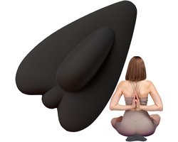 Bekkenbodemspiertrainer - Bekkenbodemspierversterker voor vrouwen - 19×12×5,5 cm - Oefening voor de binnenkant van de dijen - Billen- en anuslift - Sport en fitness - Draagbaar - Unisex - Zwart