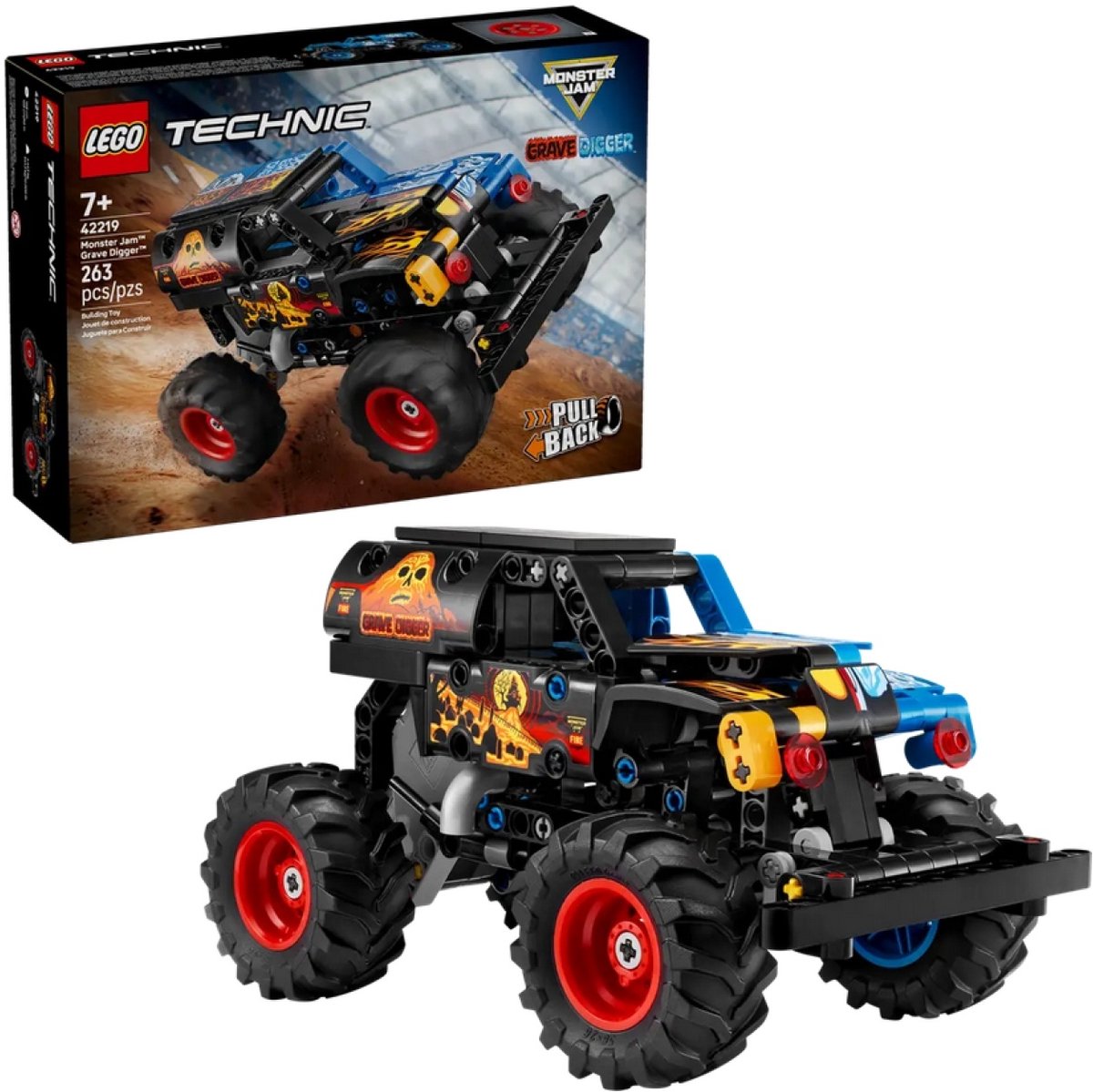 LEGO Technic 42219 - Monster Jam Grave Digger - Vuur & Ijs — afbeelding 13