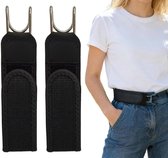 2 stks/set Geen gesp elastische riem voor dames heren unisex 2 stks/set Geen gesp elastische riem voor dames heren unisex