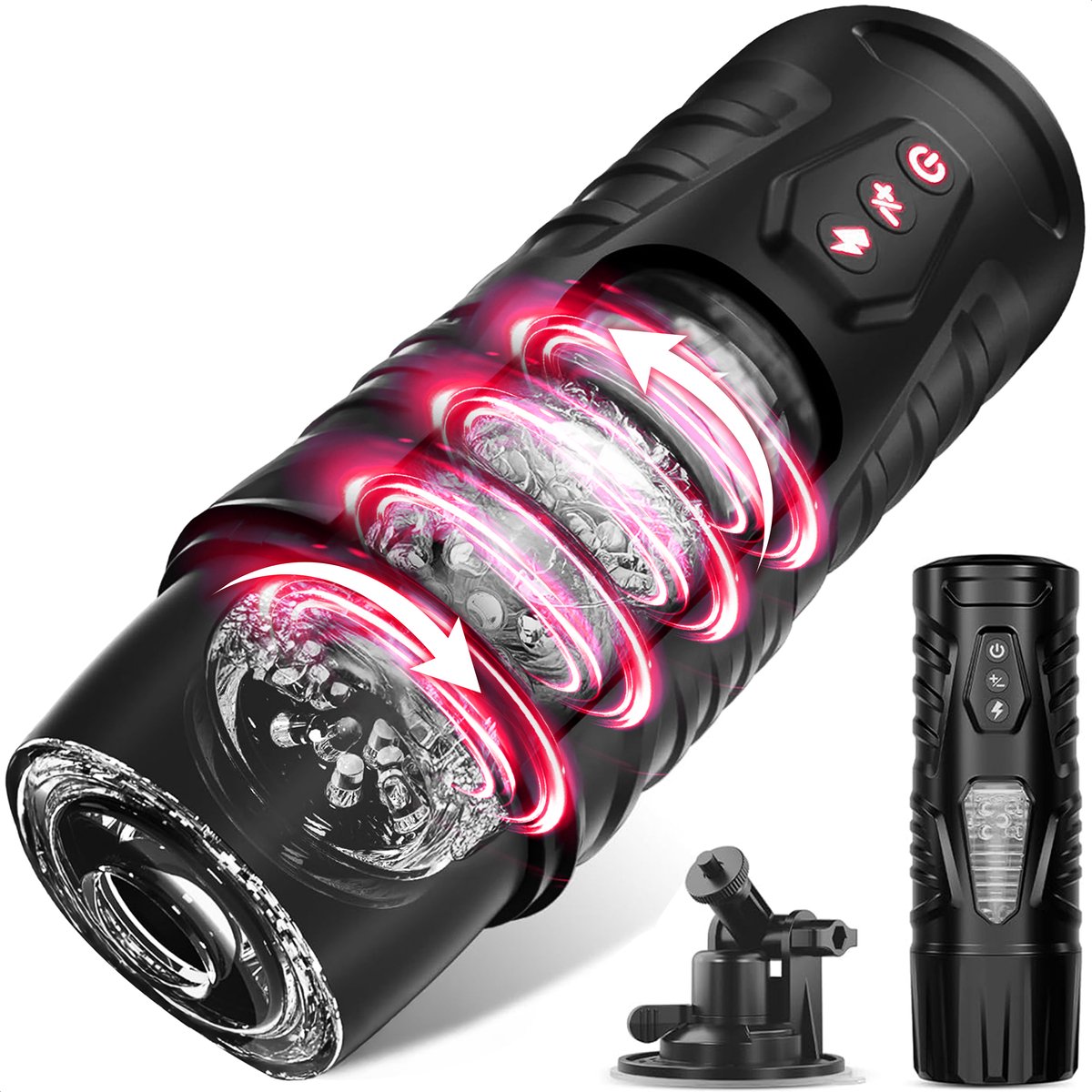 Jespro automatische Blowjob Simulator - 14 standen - Masturbator voor man - Voor mannen elektrisch - Verwarming - Sex toys - Penis vibrator - Vagina - Pocket pussy