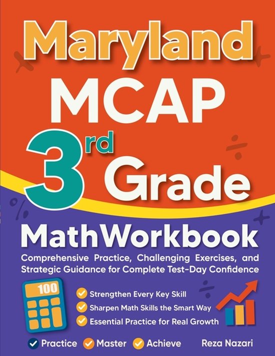 Maryland MCAP 3rd Grade Math Workbook - cover