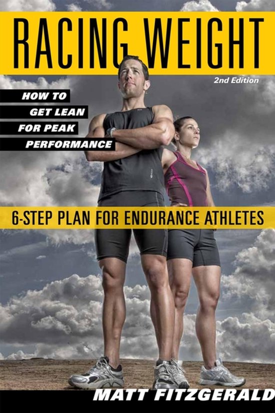Boek "Racing Weight" met man en vrouw, 2e editie. "How to Get Lean for Peak Performance".