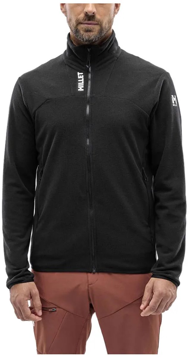 Millet Ubic Lightgrid Fleece Met Volledige Rits Zwart L Man