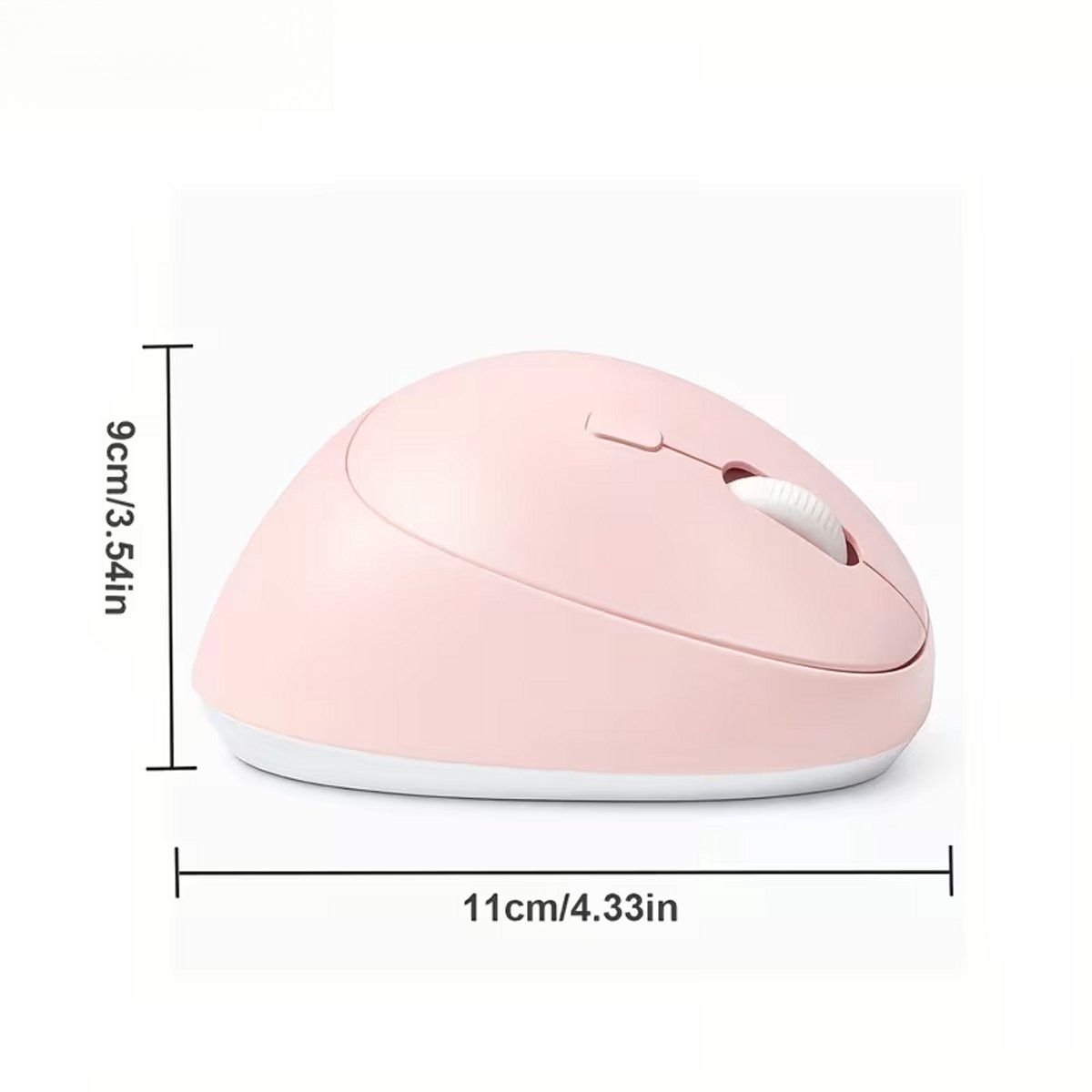 Ergonomische verticale muis, oplaadbaar, draadloos, Bluetooth dual-mode, stille dual-mode laptopmuis
