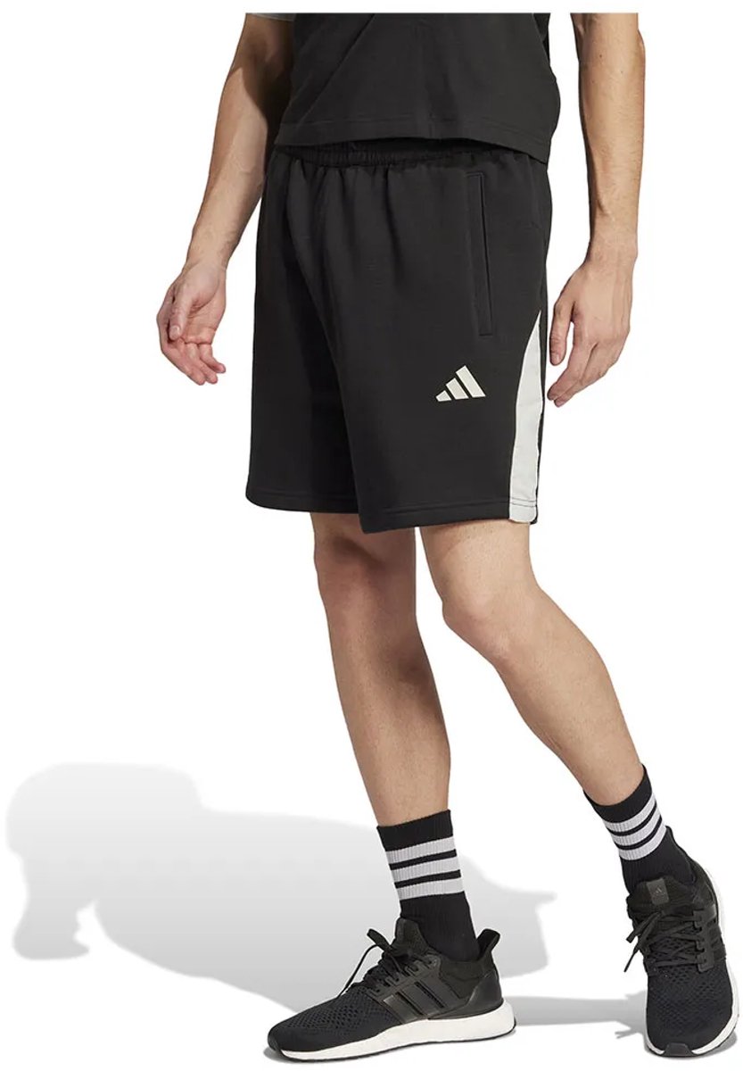 Adidas Seasonal Essentials Colorblock Korte Sportbroek L Regular Man Zwart