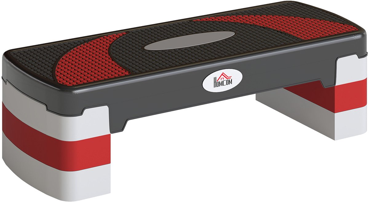 HOMCOM - Aerobische oefenstep ---80 x 31 x 20 cm -Zwart