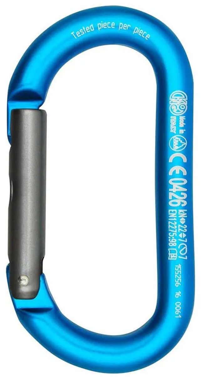 Kong Italy Ovalone Alu Karabijnhaak Blauw