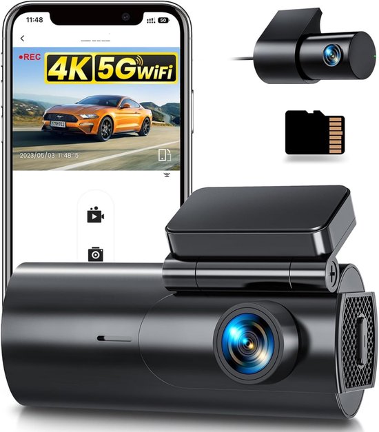 AZDome M63 Pro Dashcam - 4K - WiFi - GPS