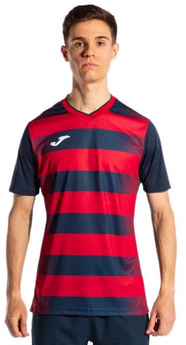 Joma Europa V T-shirt Met Korte Mouwen Rood XL Man