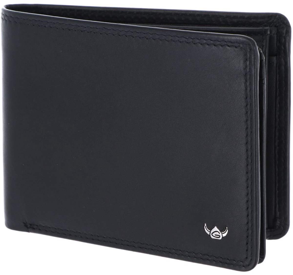 Golden Head Leren portemonnee Polo RFID Protect Scheintasche 1420 Schwarz zwart