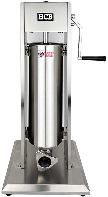 HCB® - Professionele Horeca Churros machine - verticaal - 7 liter - RVS / INOX - Churrosmachine - Churros maker - 30x30x83 cm (DxBxH) - 13 kg - 1660