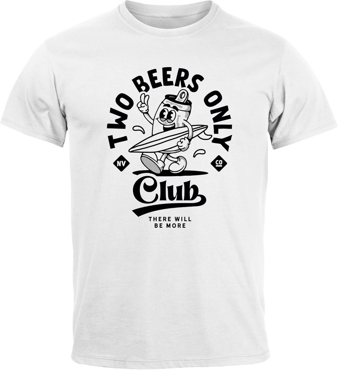 Heren T-shirt met Bier Spreuk en Comic Print - Zomer Casual Streetwear