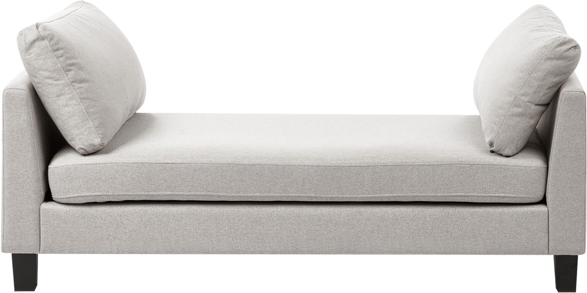 BELIANI ARCHIANE - Chaise longue - Lichtgrijs - Polyester