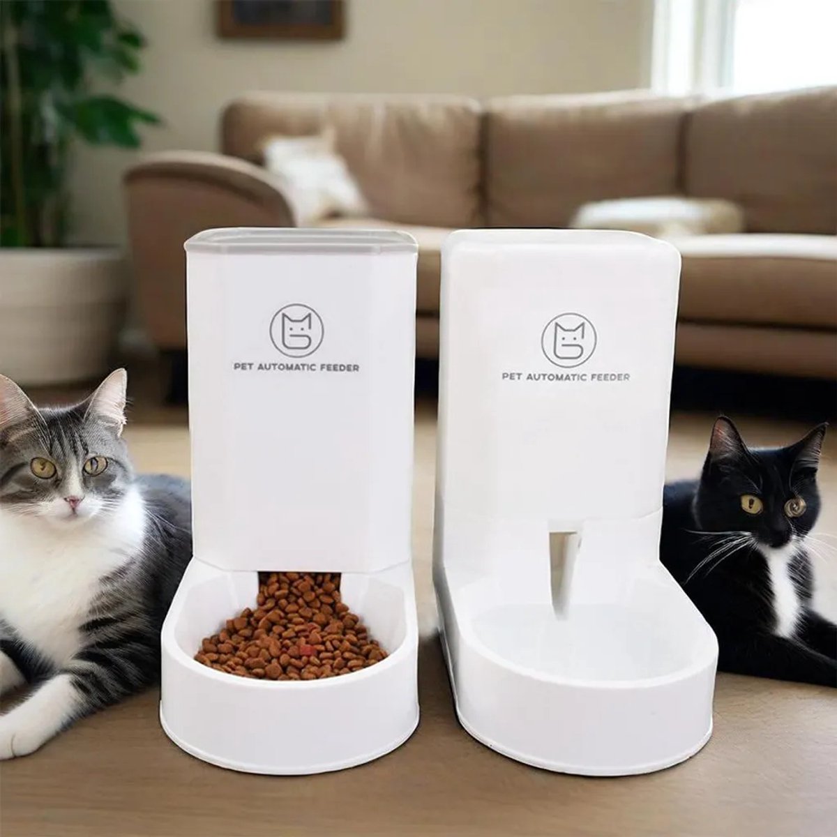 Automatische Voerautomaat voor Huisdieren met Waterdispenser - Automatische - €61,89