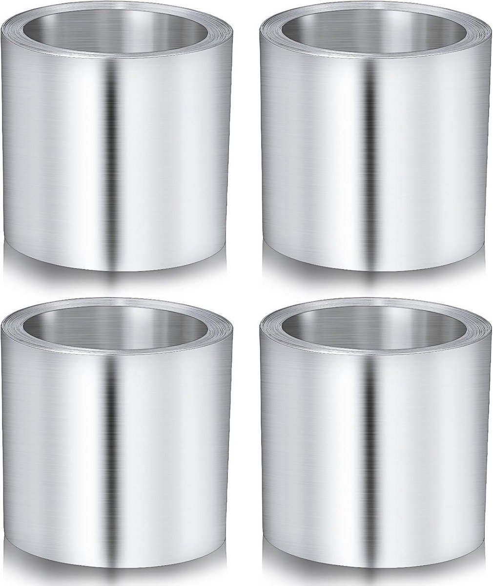4x Aluminium Dakstrip 100 cm x 50 cm - Waterdicht Bescherming tegen Mos en Vlekken op Dak