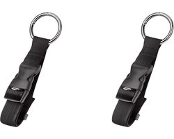 2 Stuks Reisluggage Bevestigingsriem met Snelsluiting – Backpack Externe Strap & Add-A-Bag Kofferband – Draagriem voor Jas, Tas of Accessoires