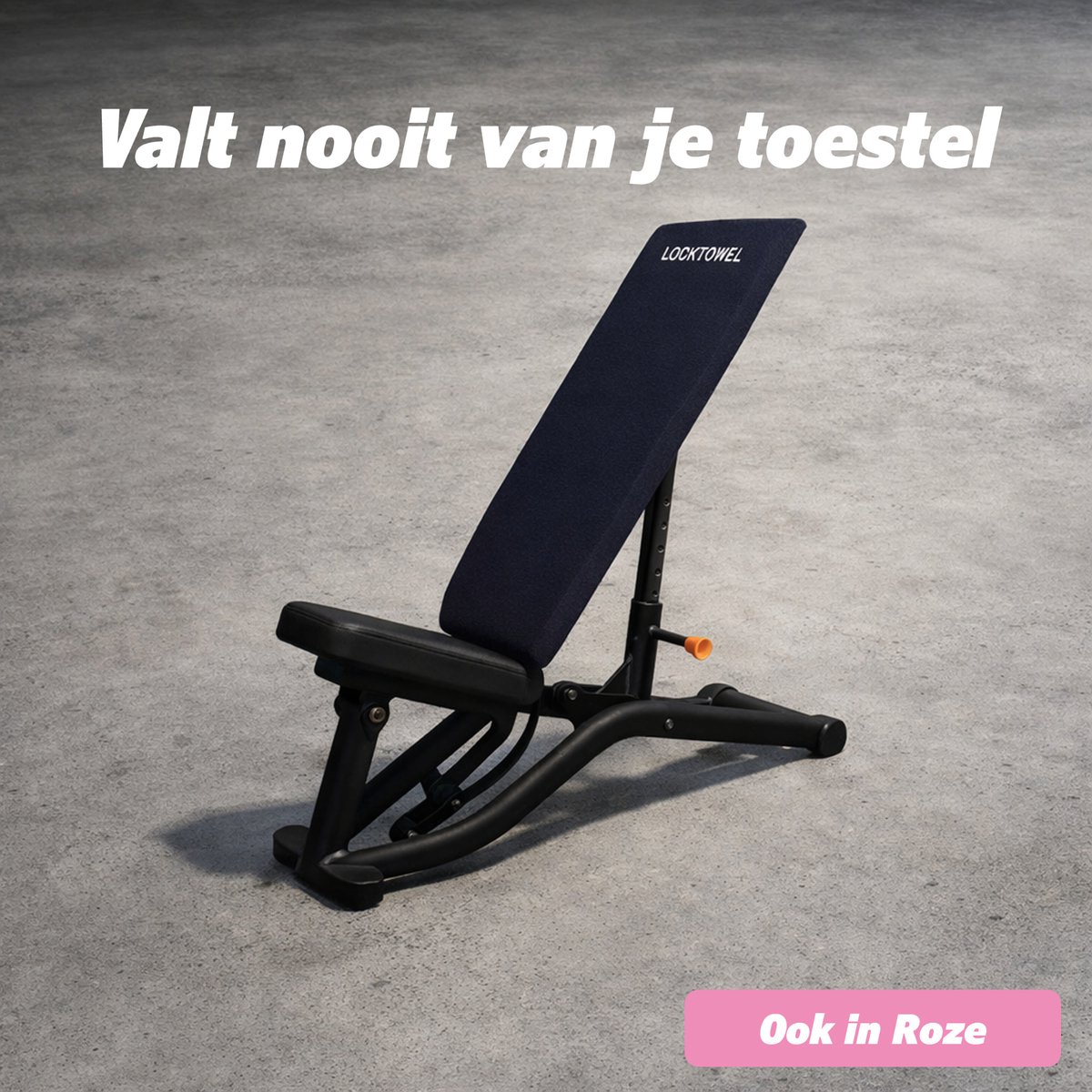 Sporthanddoek - met opbergvak - LockTowel Zwart