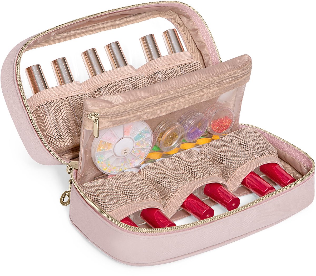 IMPERATORIS® Nagellak Organizer – Opbergkoffer met Vakverdeling – Nagellakpotjes – Multifunctionele Opbergkoffer – Ook Geschikt als Naaigarenopbergkoffer