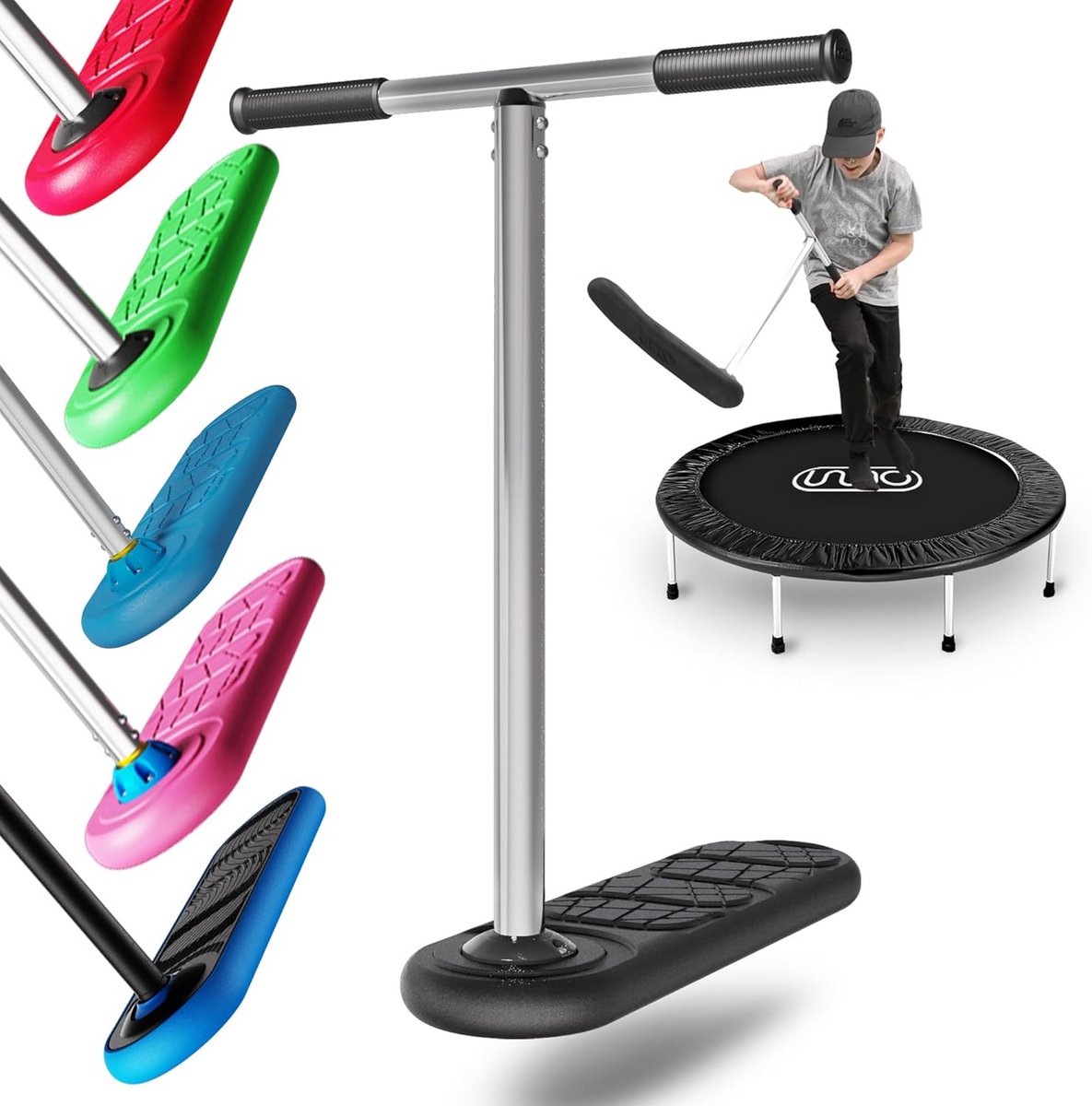 Trampoline Steppen - Stuntstep voor Tricks, Flips en Springen | Geschikt voor Kinderen en Volwassenen