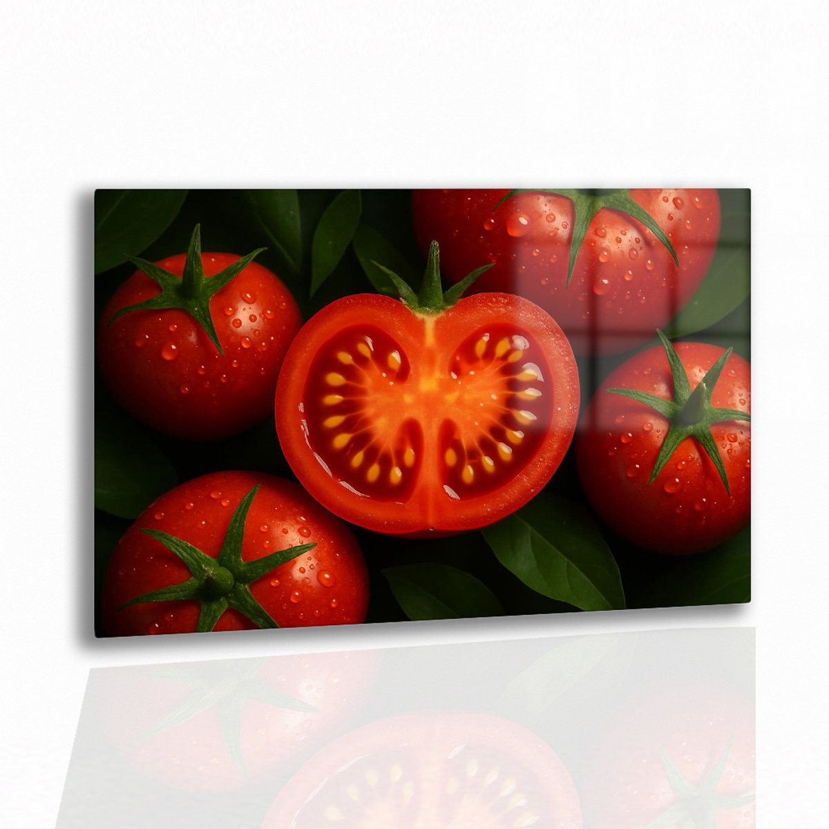 Tomaat wanddecoratie – acrylglas – acrylaat – 120x80 cm