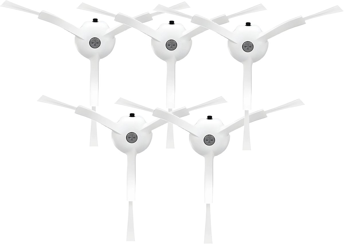 5x Zijborstel set geschikt voor RoboRock S5 / S6 - polyamiden materiaal
