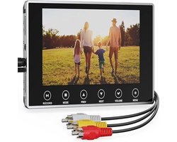 VHS naar Digitaal Converter 3.0 – 4K Video Grabber met 5” Scherm – VHS, Hi8, Mini DV Digitaliseren zonder PC – Opslaan als MP4