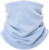 Cache-cou ajustable en polaire Su.B dgn – Buff d'hiver avec Boutons-pressoirs, bonnet chaud pour homme et femme – Blauw