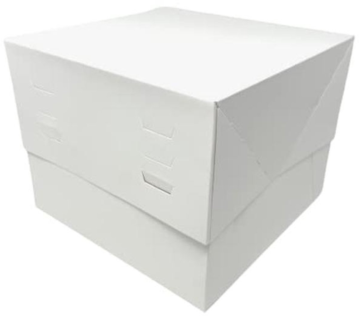 Witte Taartdozen Set met 5 - Hoogte Verstelbaar van 20 tot 30 cm