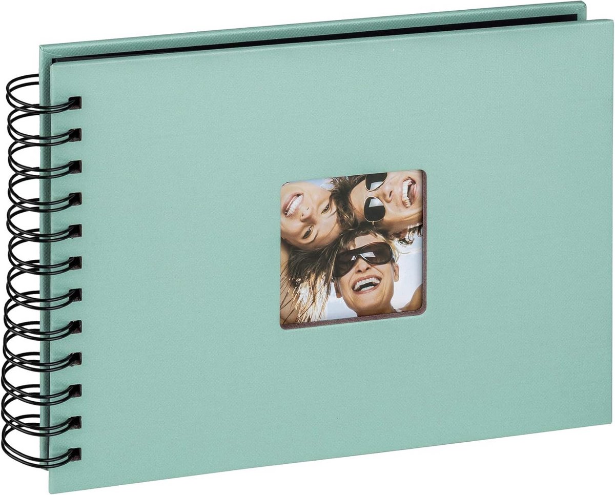 Fotoalbum Mint Groen 23 x 17 cm - Spiraalalbum met Creatief Ontwerp