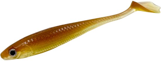 S&D - Shad Set 10 Stuks - 6.5cm / 2g - Bruin - Realistisch Kunstaas met Glitters & Schubbenpatroon - Voor Snoek, Baars & Roofvis van Merkloos — afbeelding 2