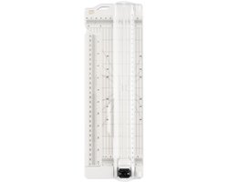 Vaessen Creative Papiersnijder met Rilfunctie - 7,6 x 31 cm - Wit