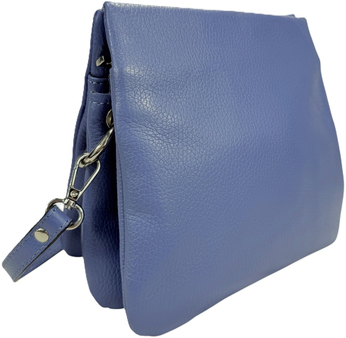 Dames schoudertas / handtas - Premium leather -Origineel design - Harmonica tas - Handmade in Italy - Prachtige kleuren