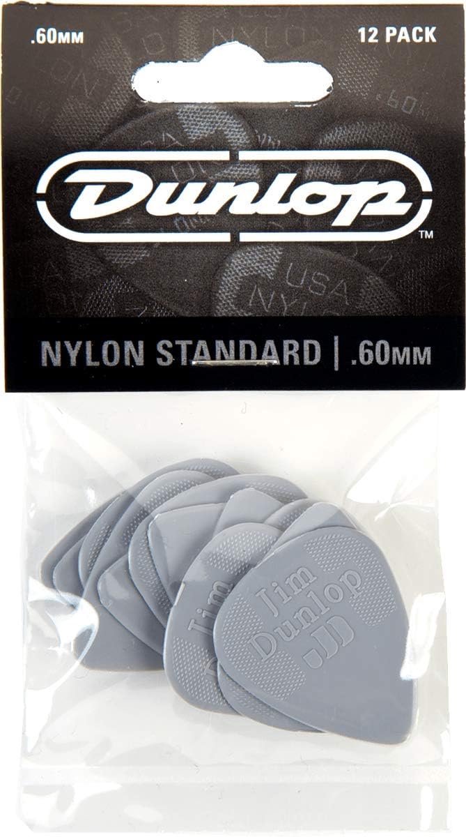 Nylon Plectrum 060 mm - 12 Stuks Lichtgrijs