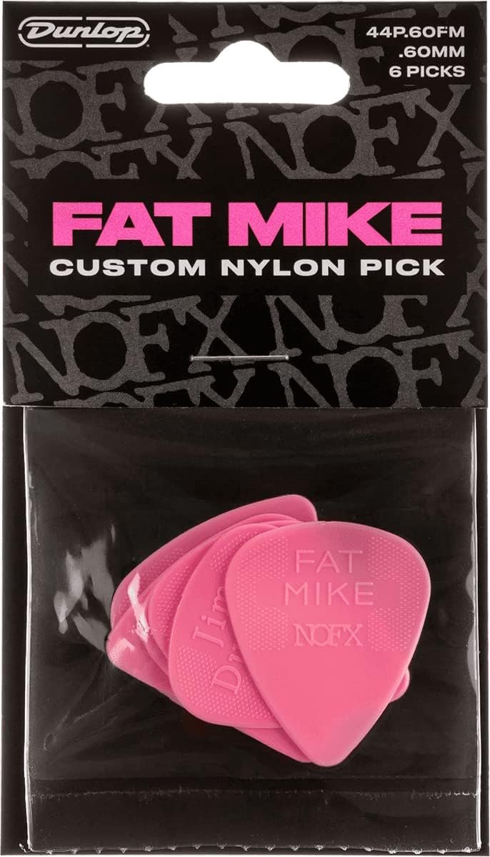 Plectrums 0,60mm Roze - 6 Stuks