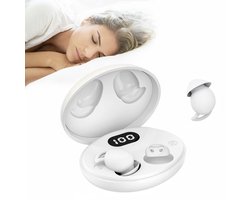 De Beste Gadgets Draadloze Slaap Oordopjes – Bluetooth Sleep Earbuds – Comfortabel voor Zijslapers – Kleine oordopjes - Kleine Oortjes – Noise Blocking – IPX6 Waterbestendig – Tot 20 Uur Batterij - MyN6 - Wit