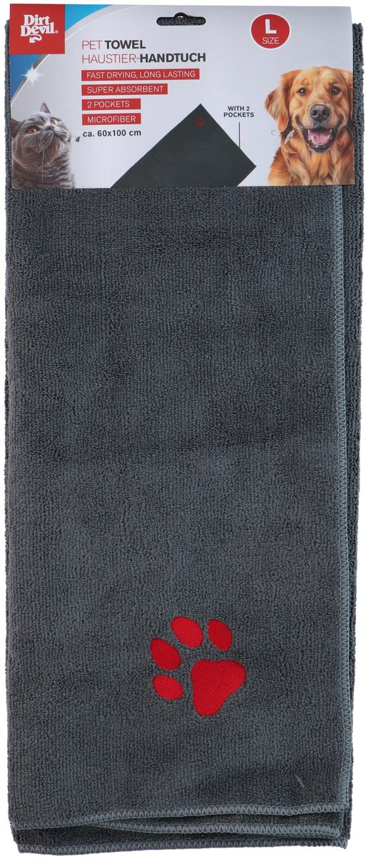 Dirt Devil - Hondendroogdoek- Handdoek - Honden - 60x100 cm