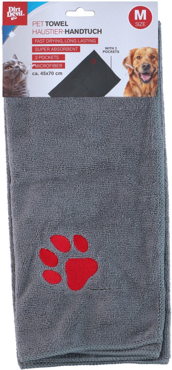 Dirt Devil - Hondendroogdoek- Handdoek - Honden - 45x70 cm