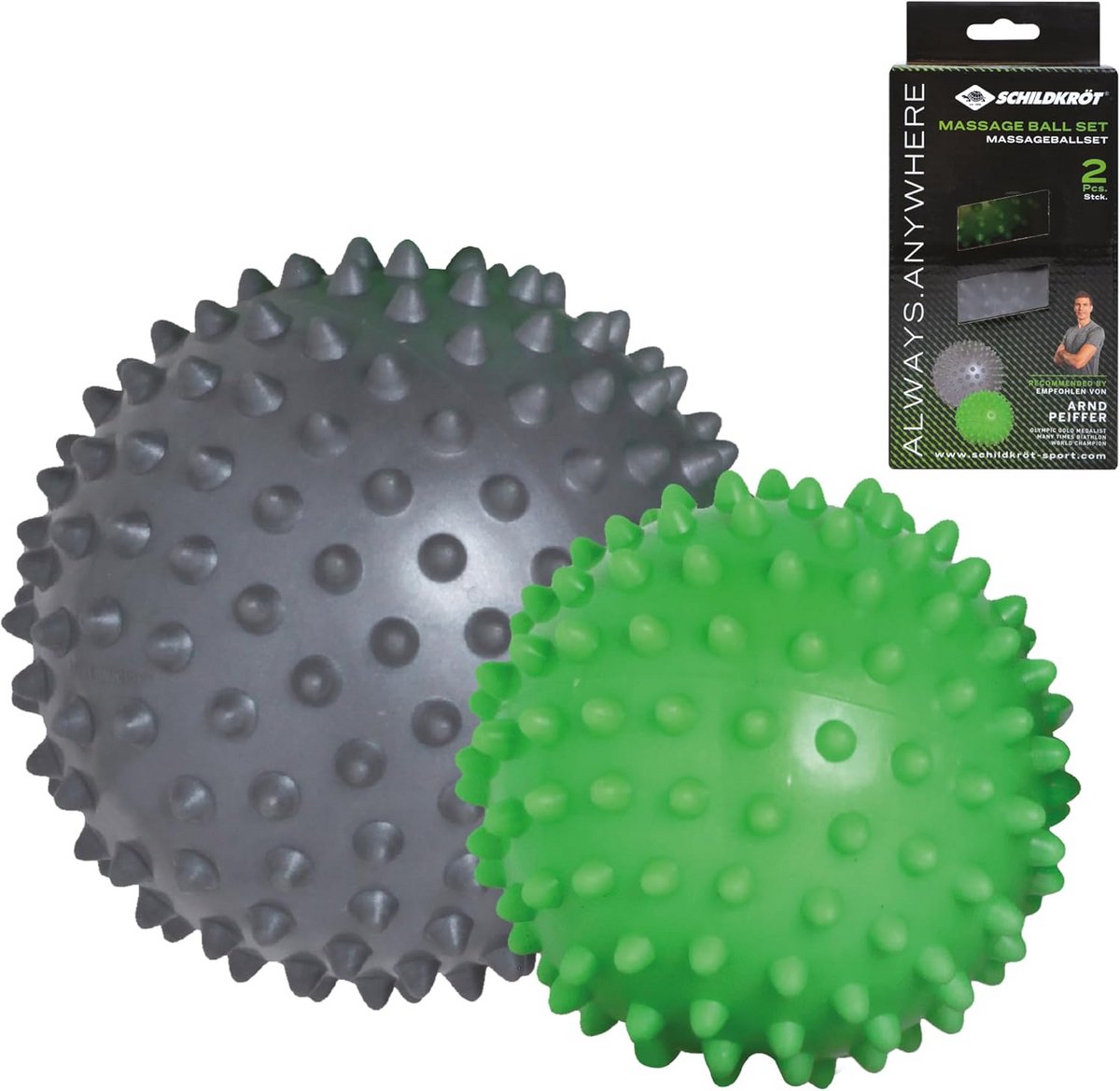 Set van 2 Massageballen voor Zelfmassage en Triggerpoint Therapie