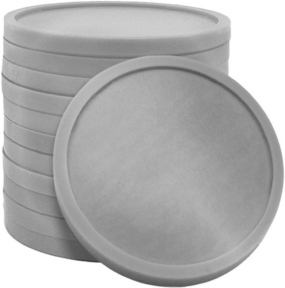 100 Zilveren Plastic Consumptiemunten voor Evenementen en Horeca - 29mm Betaalmiddel